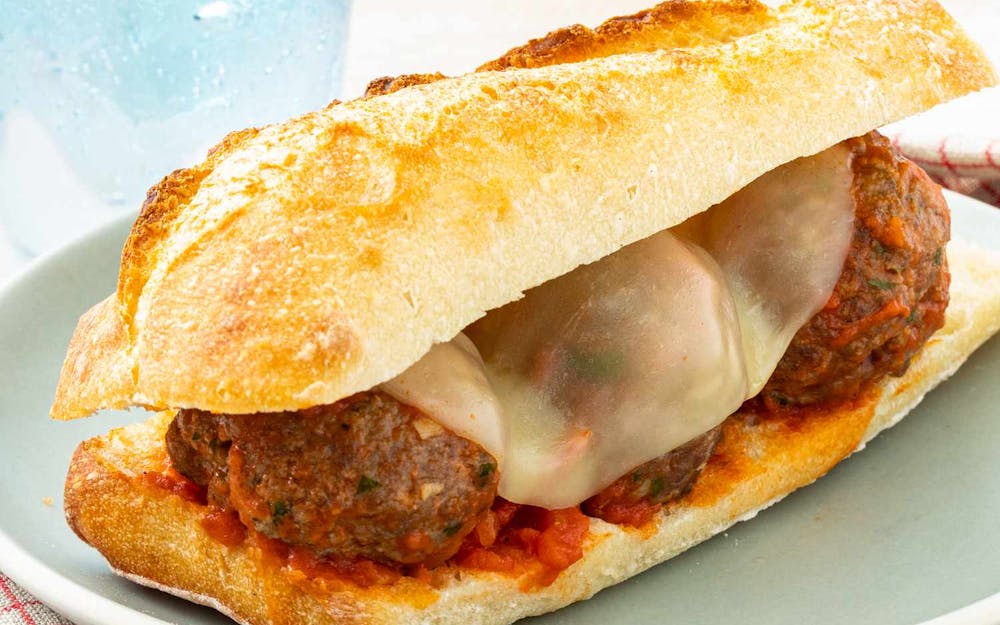 Meatball Parmigiana Sandwich