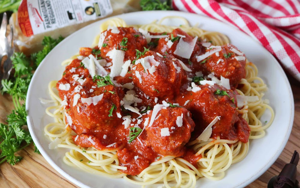 Spaghetti with Marinara & Meatballs